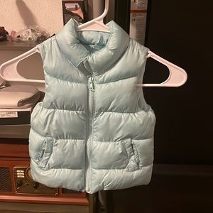 Girls winter vest sky blue 2t